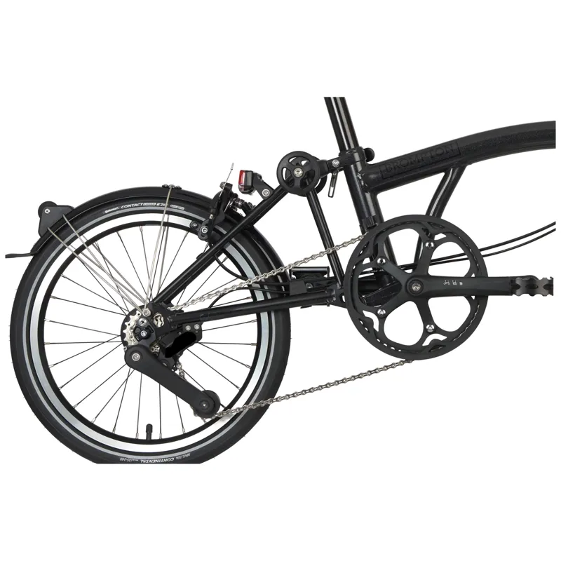 Brompton P-Line 4 Speed Urban Mid Bar M4L Midnight Black Metallic-4
